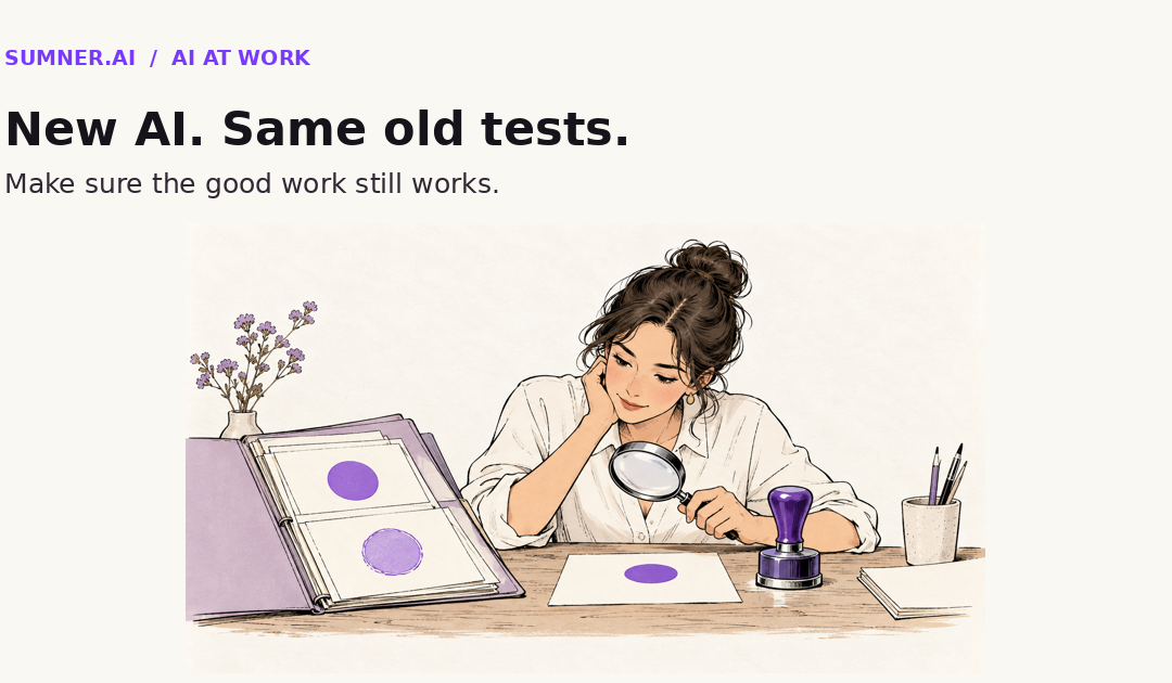 AI regression testing: Keep the jobs that worked