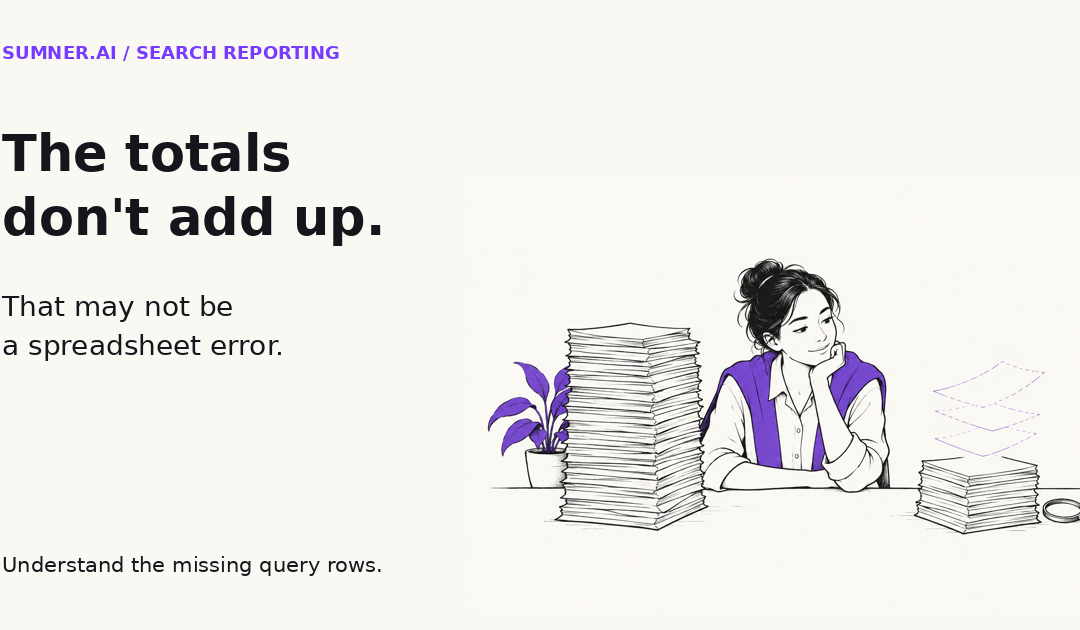 Why Search Console query totals do not add up