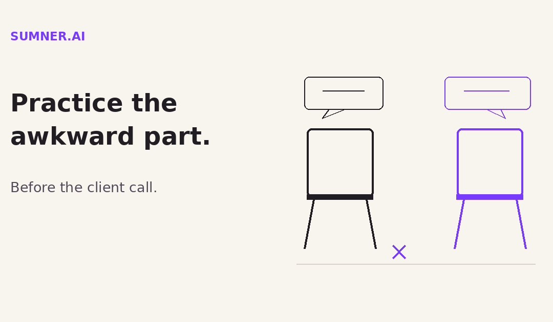 AI role-play: Practice the client call before it counts