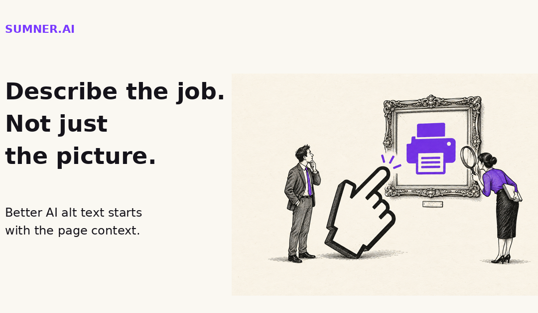 AI Alt Text: Describe the Job, Not Just the Picture