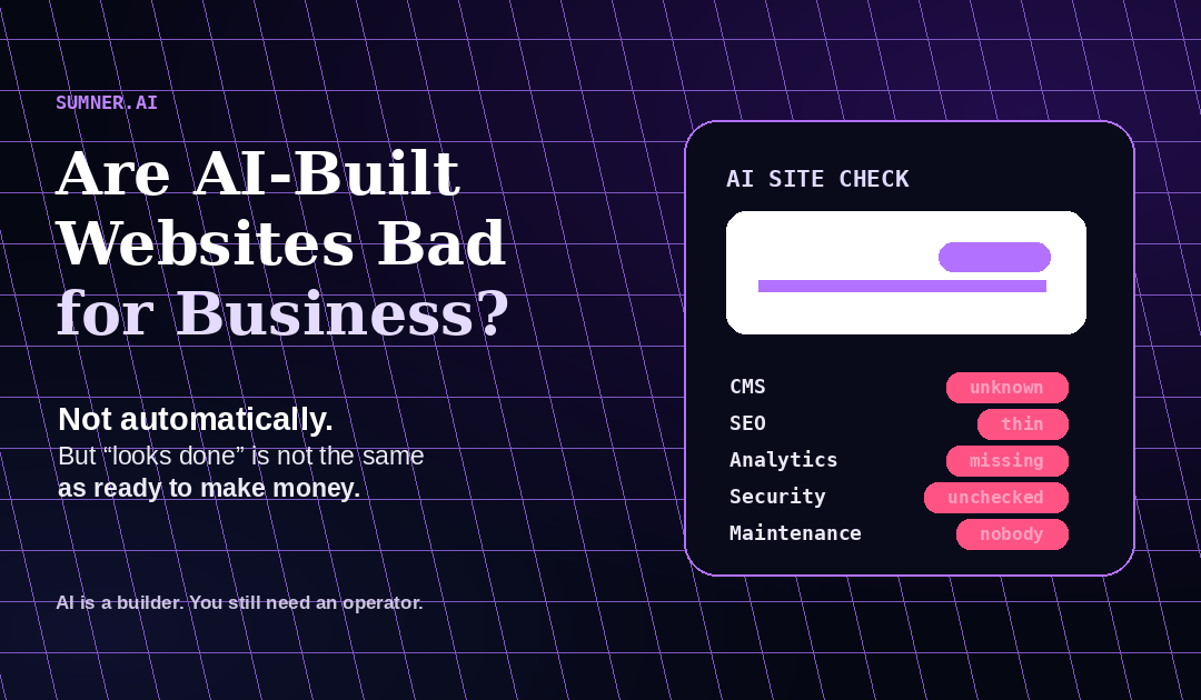 Are AI-Built Websites Bad for Business?
