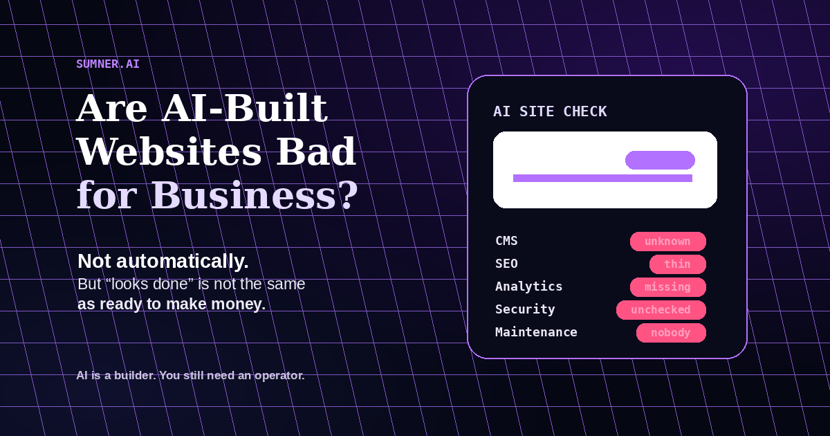 Are AI-Built Websites Bad for Business?