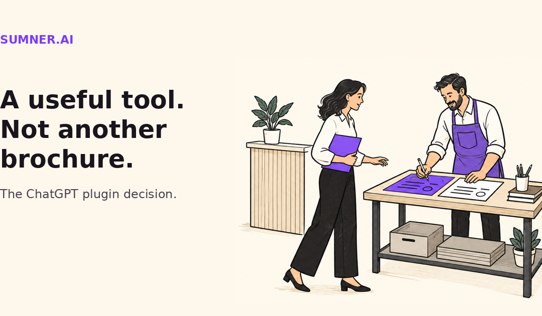 ChatGPT plugins: Build a useful task, not a brochure